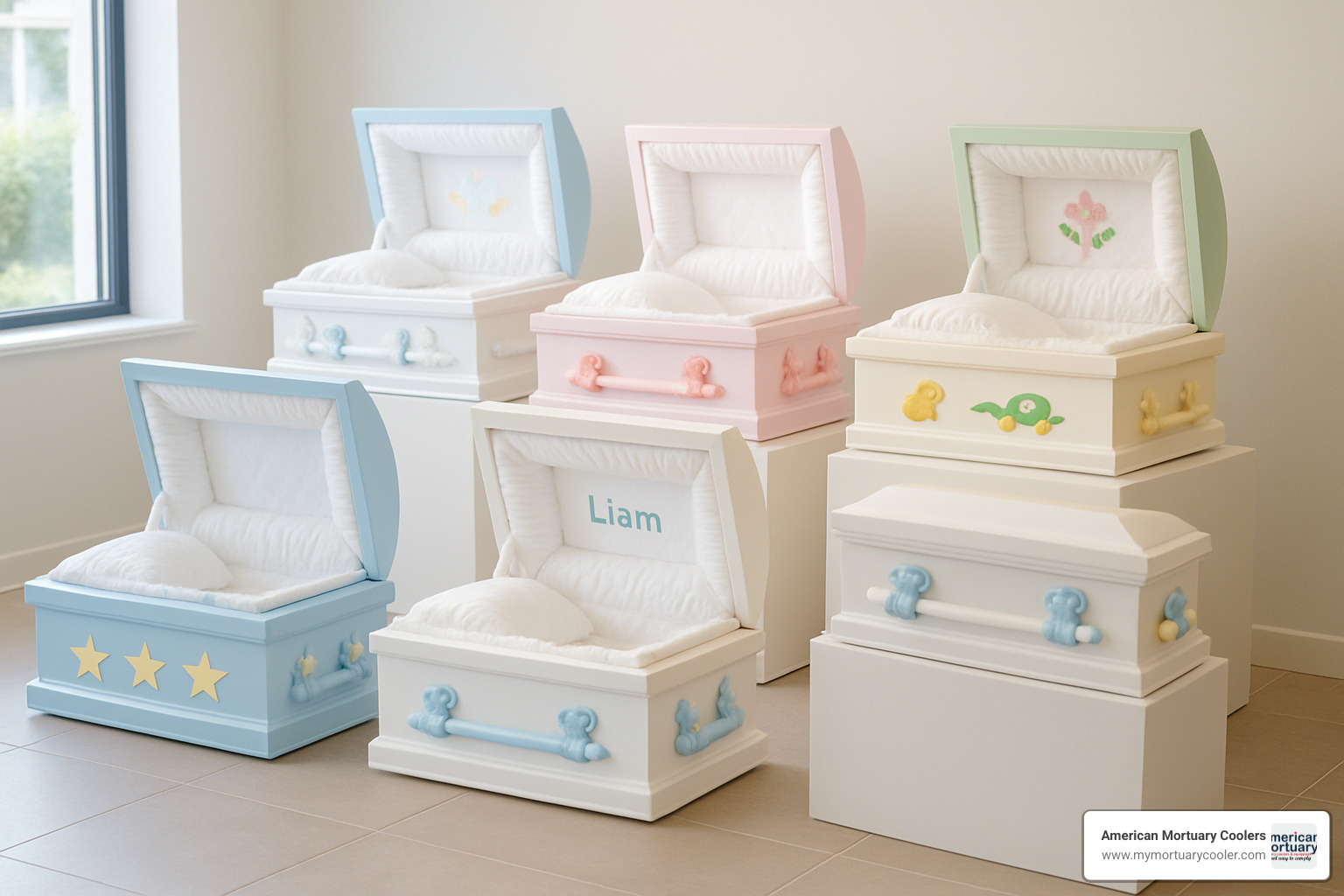 casket personalization options - children's caskets