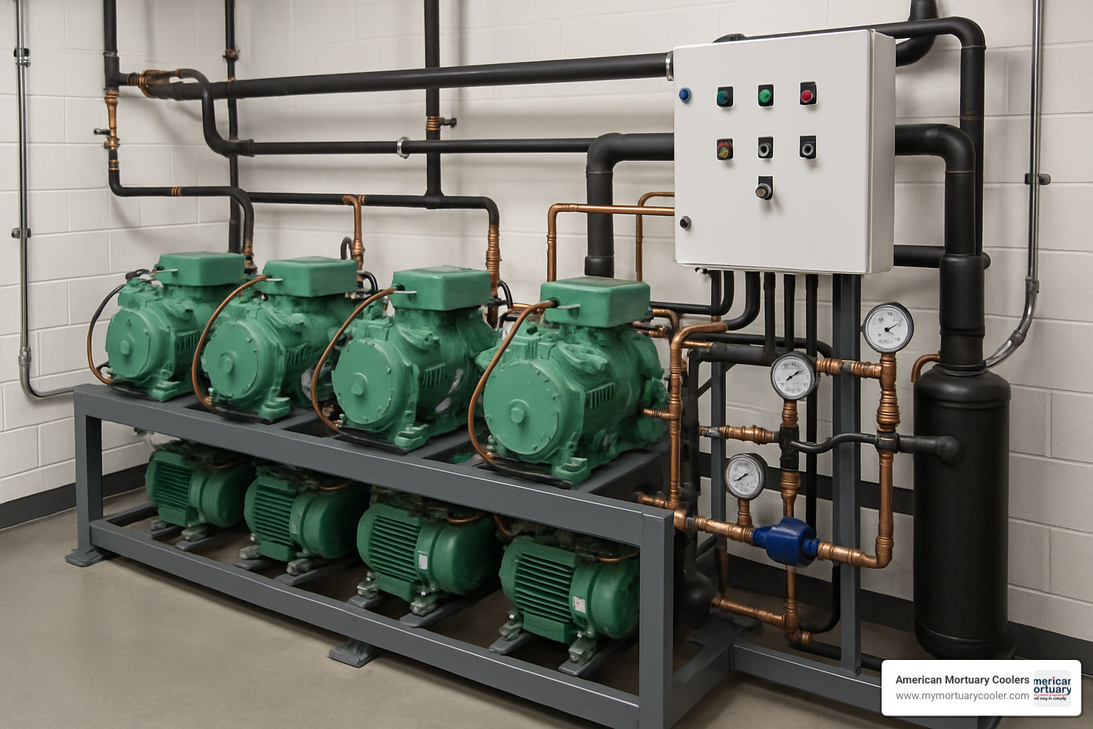compressor rack system - cycle of refrigerant