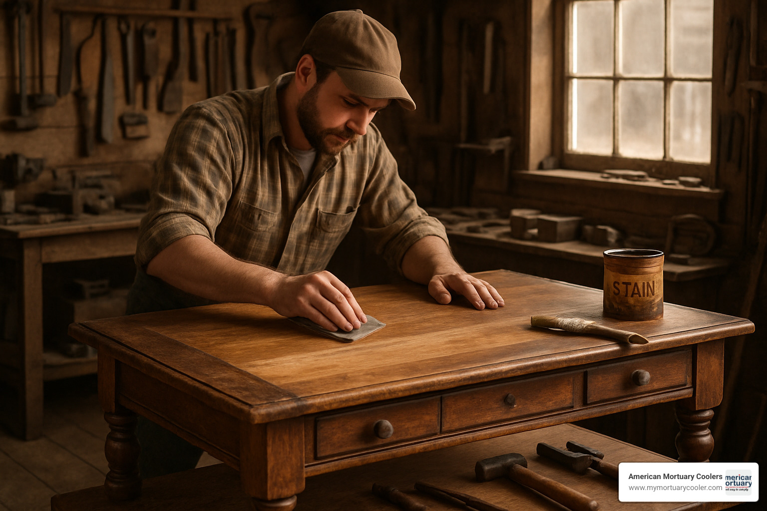 antique working table restoration - working table