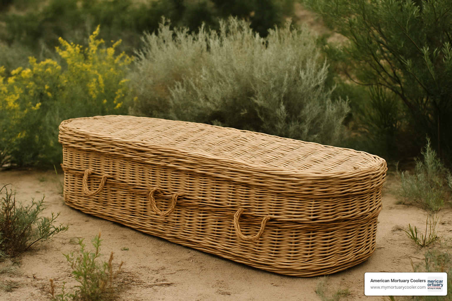 handmade willow casket - green burial Los Angeles