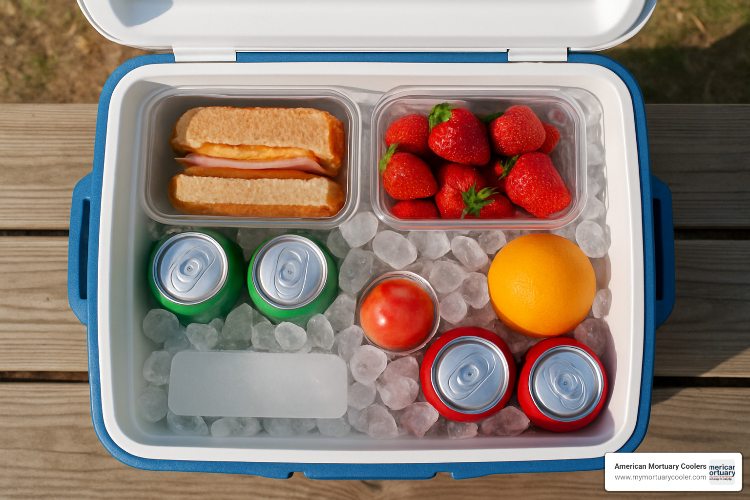 perfectly packed cooler showing layered organization - cooler sizes
