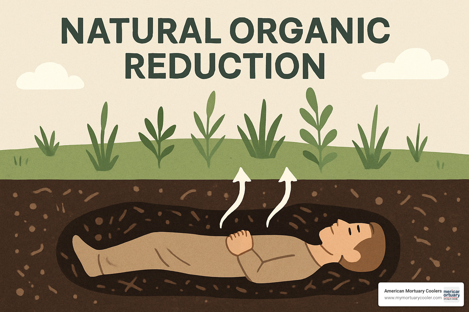 U.S. map highlighting states where natural organic reduction is legal - natural organic reduction