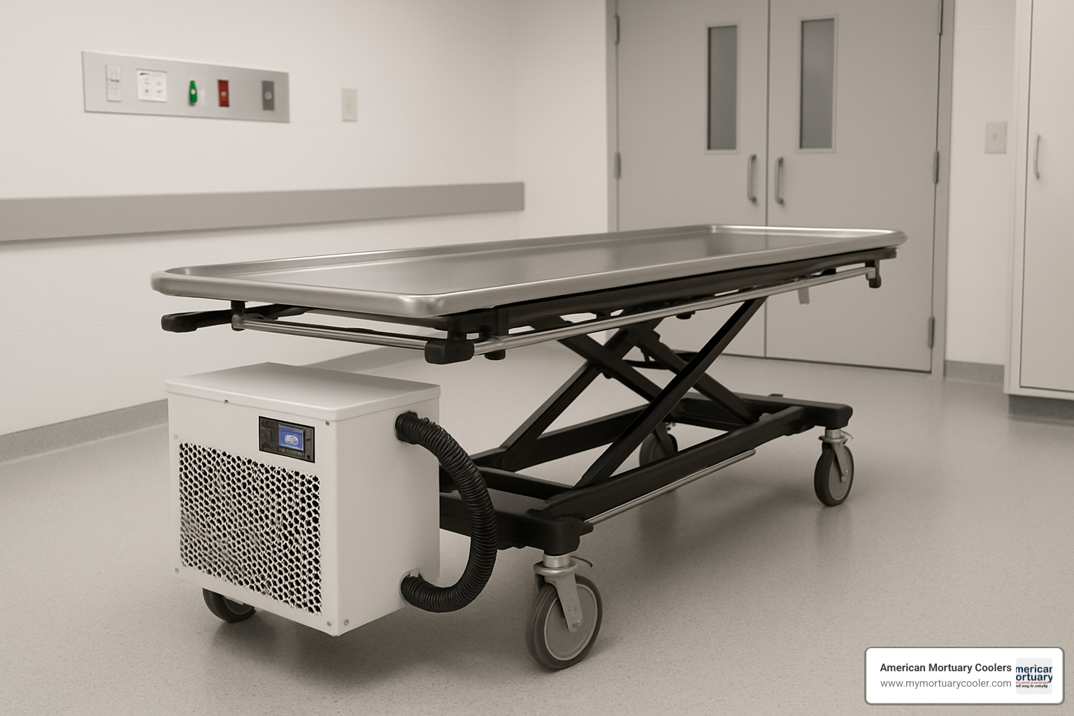 mortuary stretcher cooler - person refrigerated cooling system