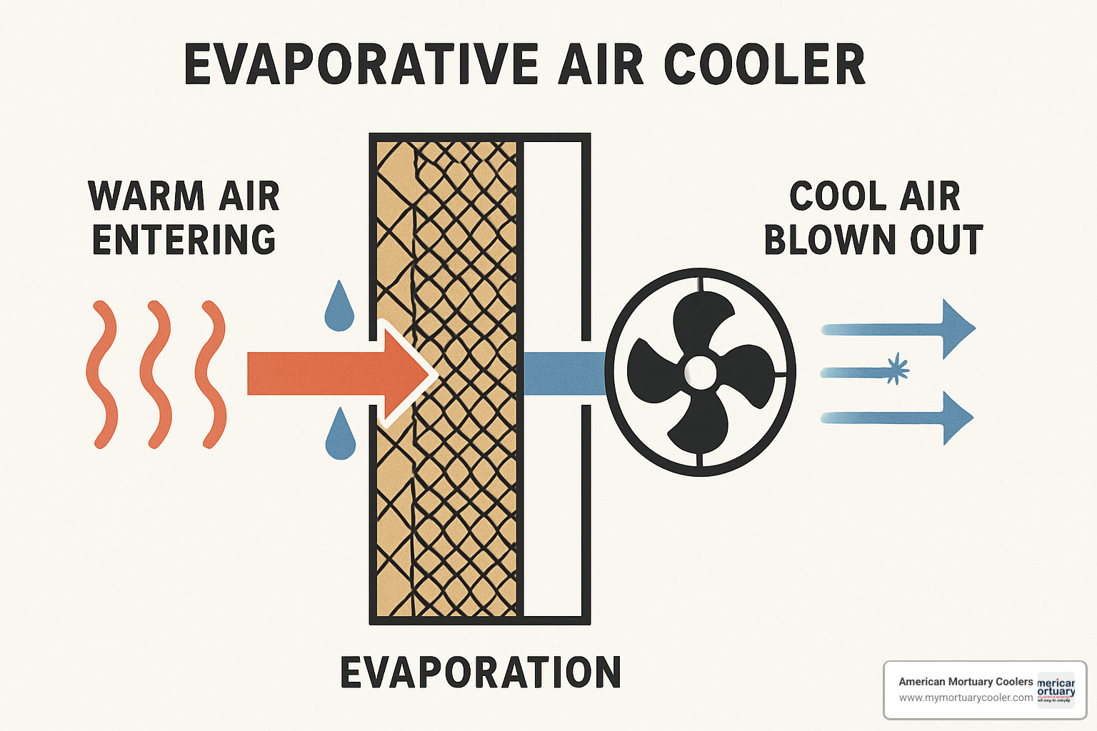 evaporative cooling system diagram - air cooler