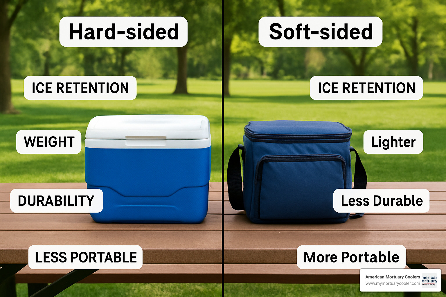 small cooler features comparison - small cooler