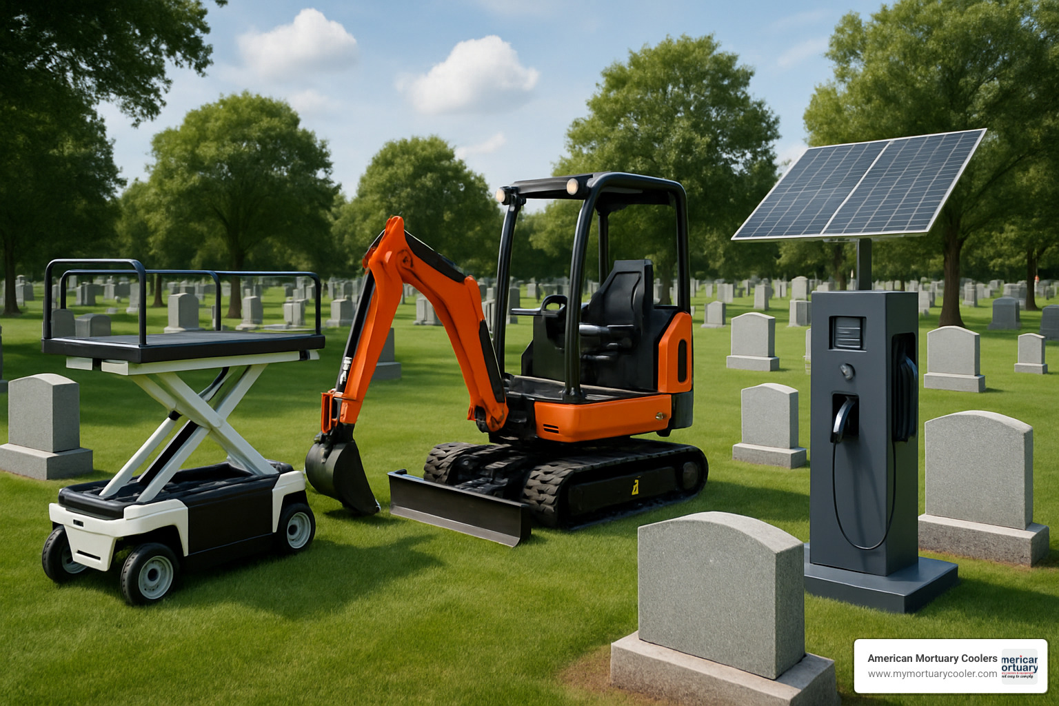 cemetery equipment for sale final setup - cemetery equipment for sale