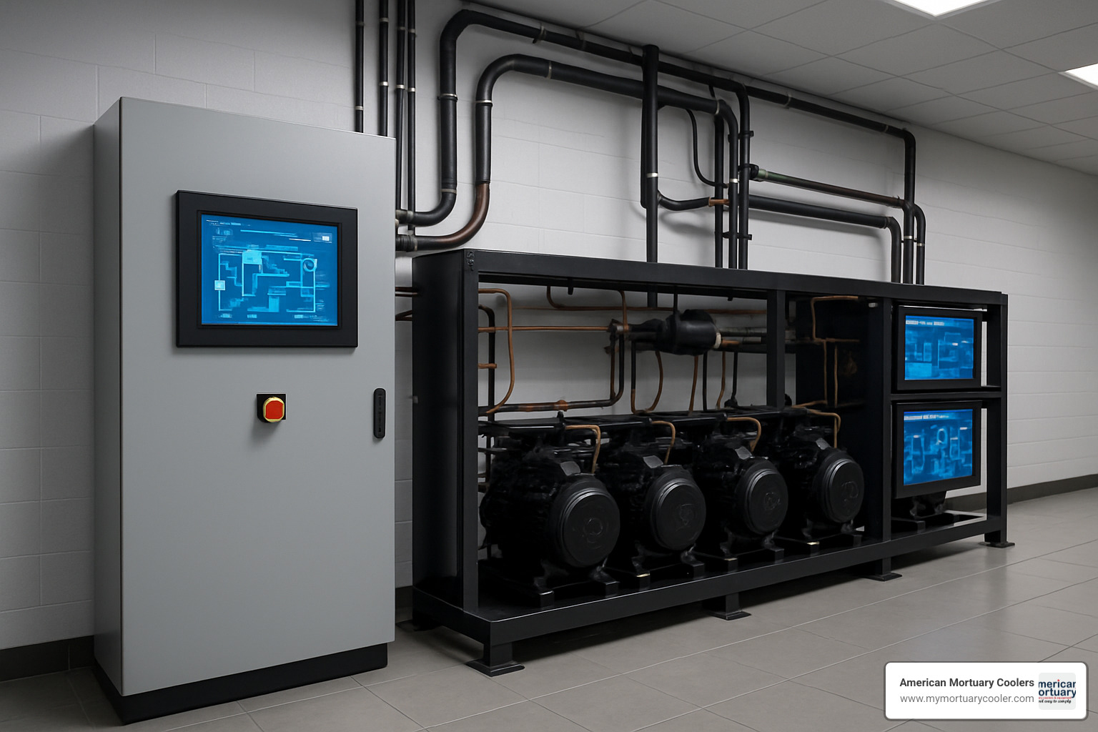 modern refrigeration technology with smart controls - cools refrigeration