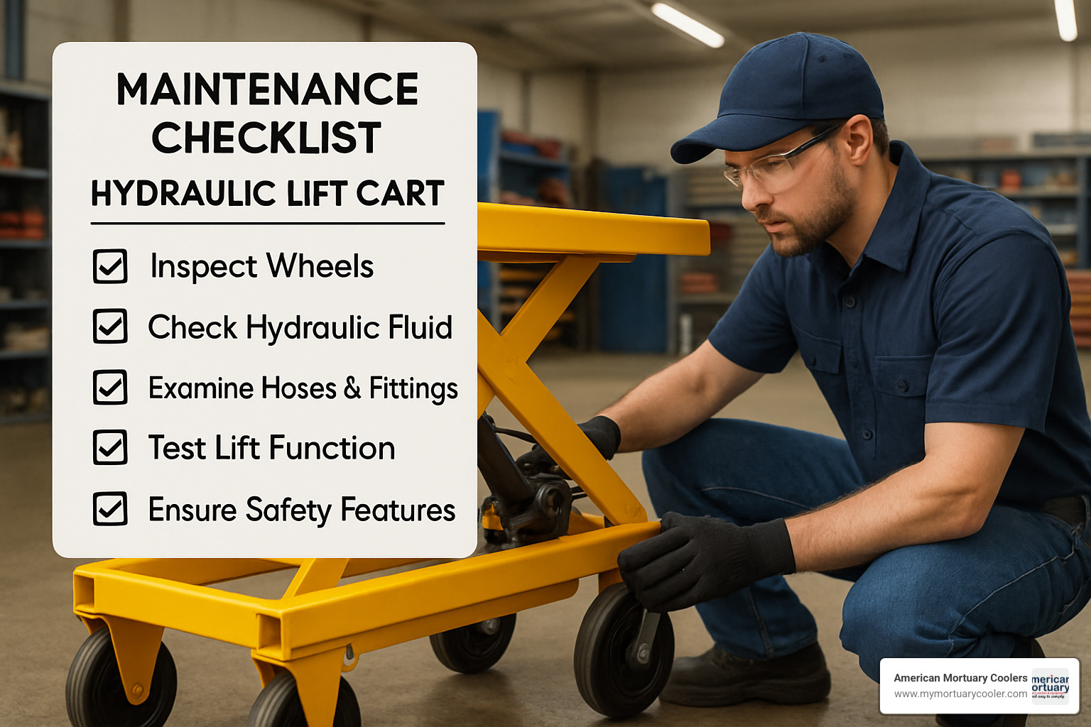 lift cart maintenance checklist - lift cart