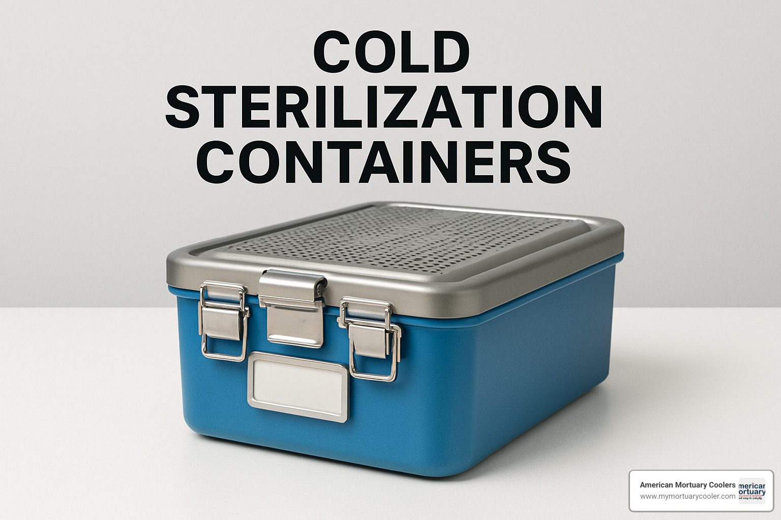 detailed workflow diagram showing cold sterilization process - cold sterilization containers