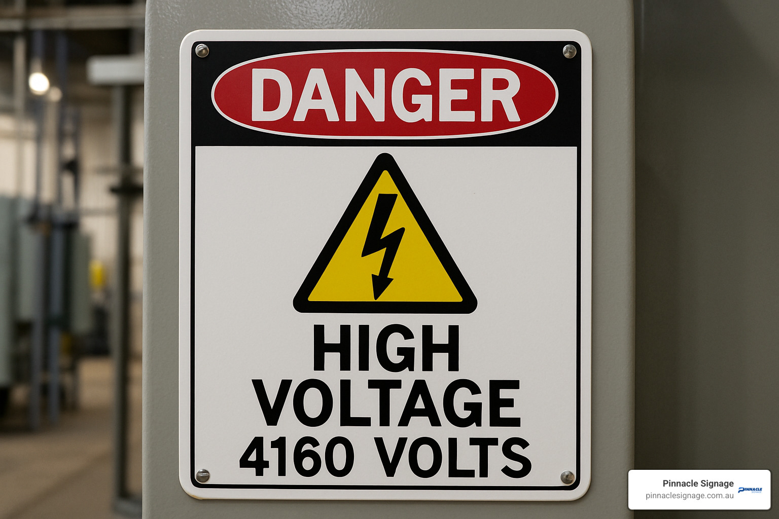 compliant high voltage label design - high voltage label