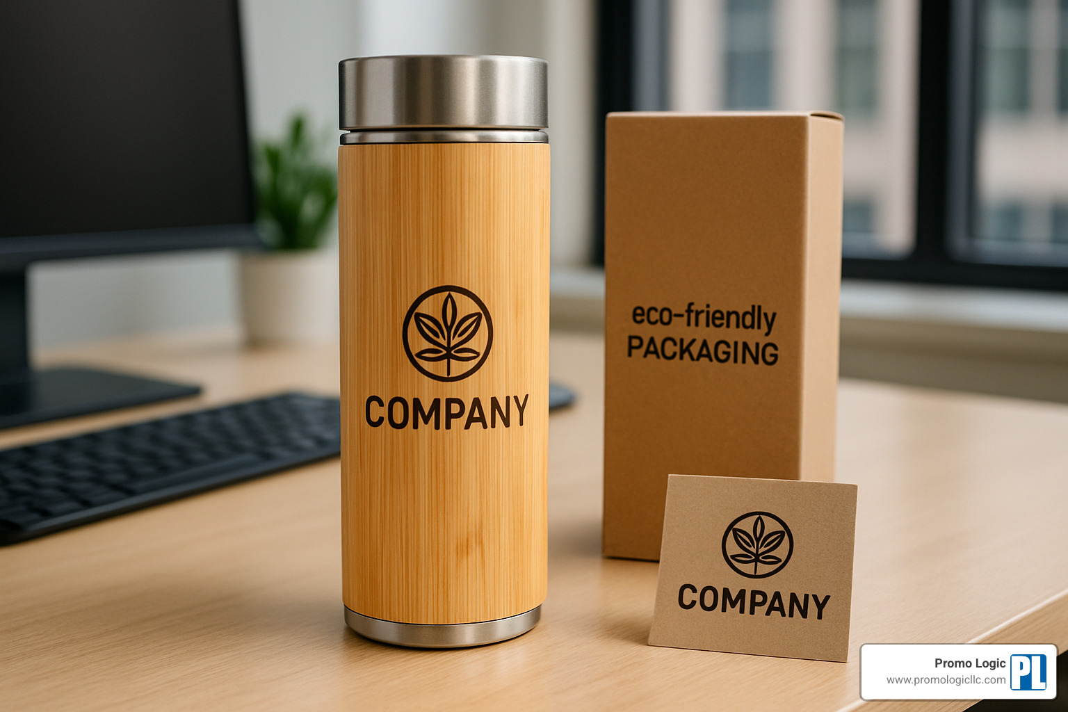 bamboo water bottle promotional giveaway - promotional gifts
