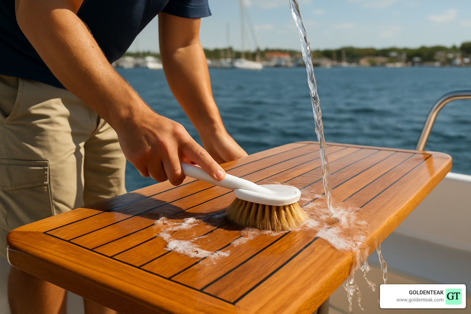 cleaning teak furniture - Yacht Furniture