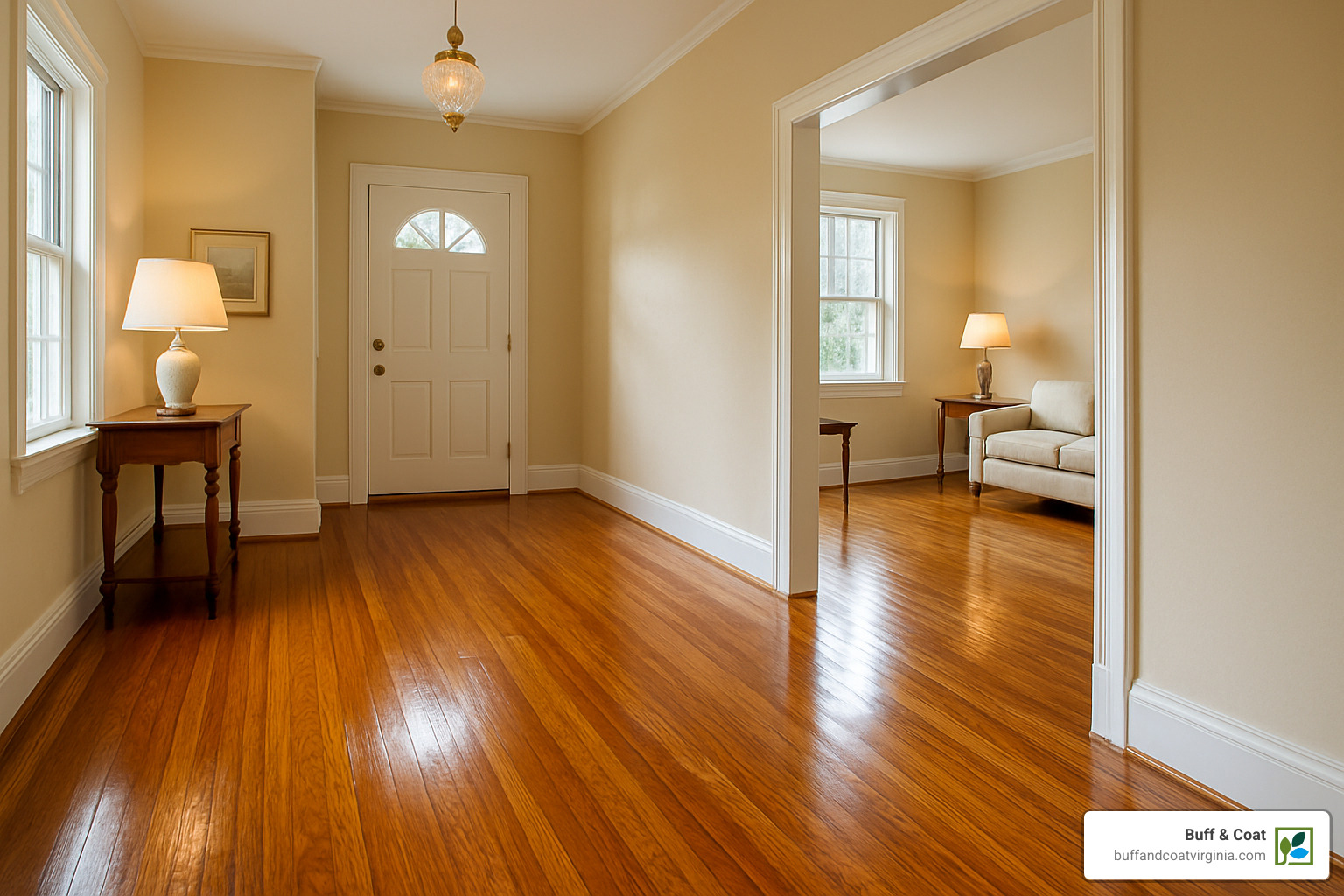 Beautifully restored hardwood floors with rich shine and natural wood grain clearly visible - deep cleaning hardwood floors Beautifully restored hardwood floors with rich shine and natural wood grain clearly visible - deep cleaning hardwood floors
