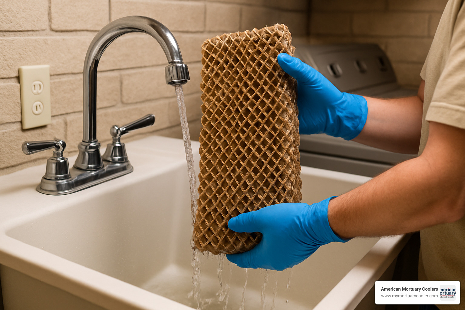 cleaning evaporative cooler pads - portable evaporative cooler