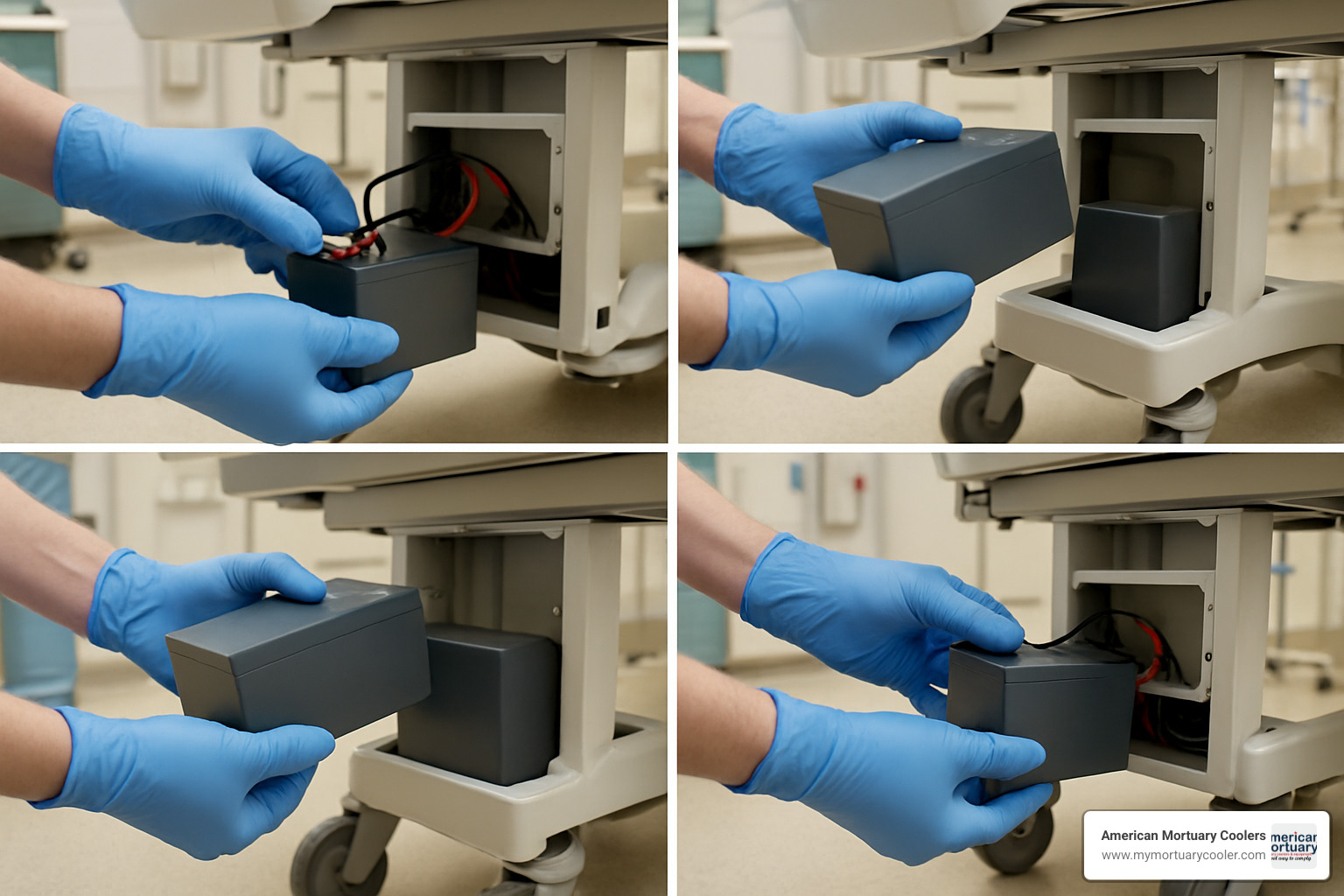step-by-step battery swap - table battery