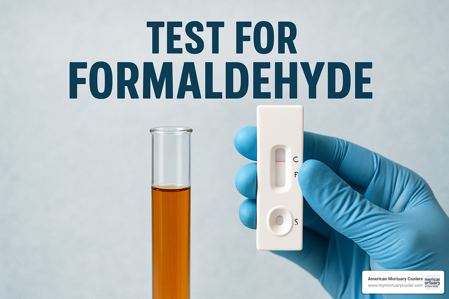 DIY kit setup - test for formaldehyde
