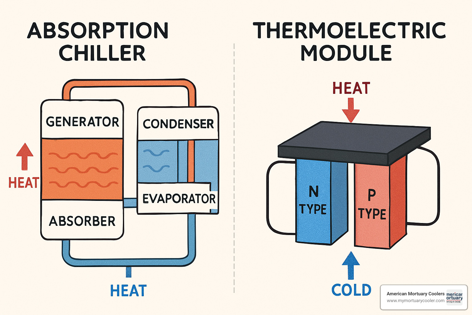 absorption chiller vs thermoelectric module - refrigaration