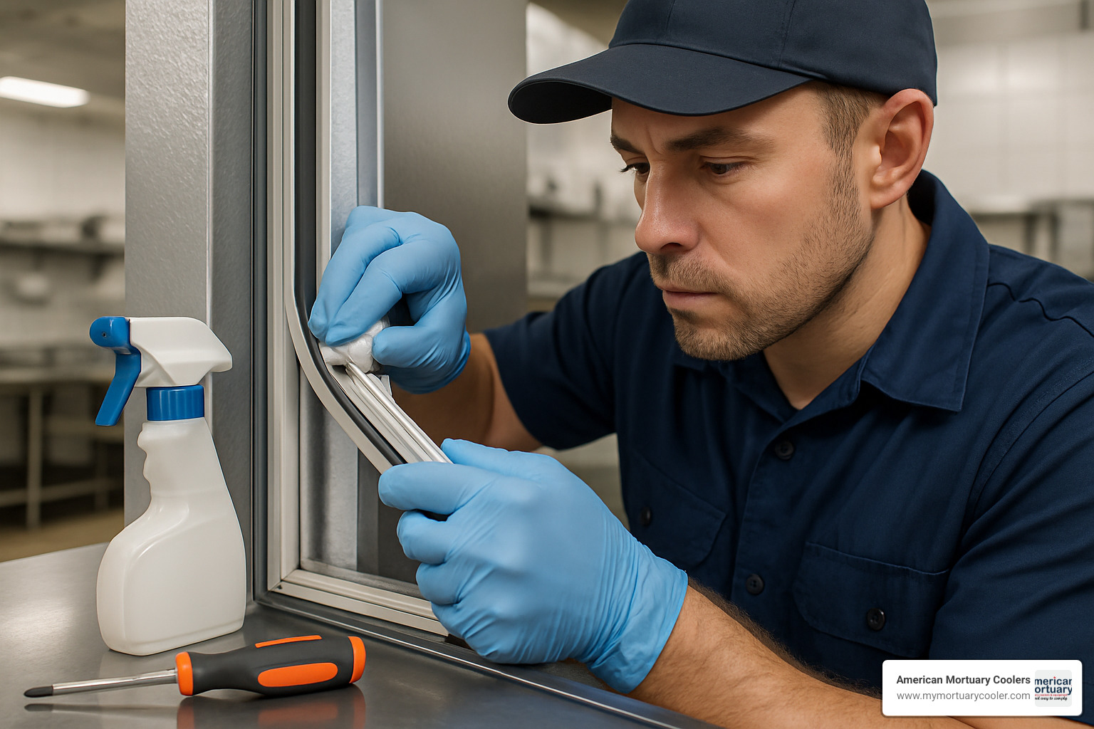 gasket inspection and maintenance - walk in cooler with freezer