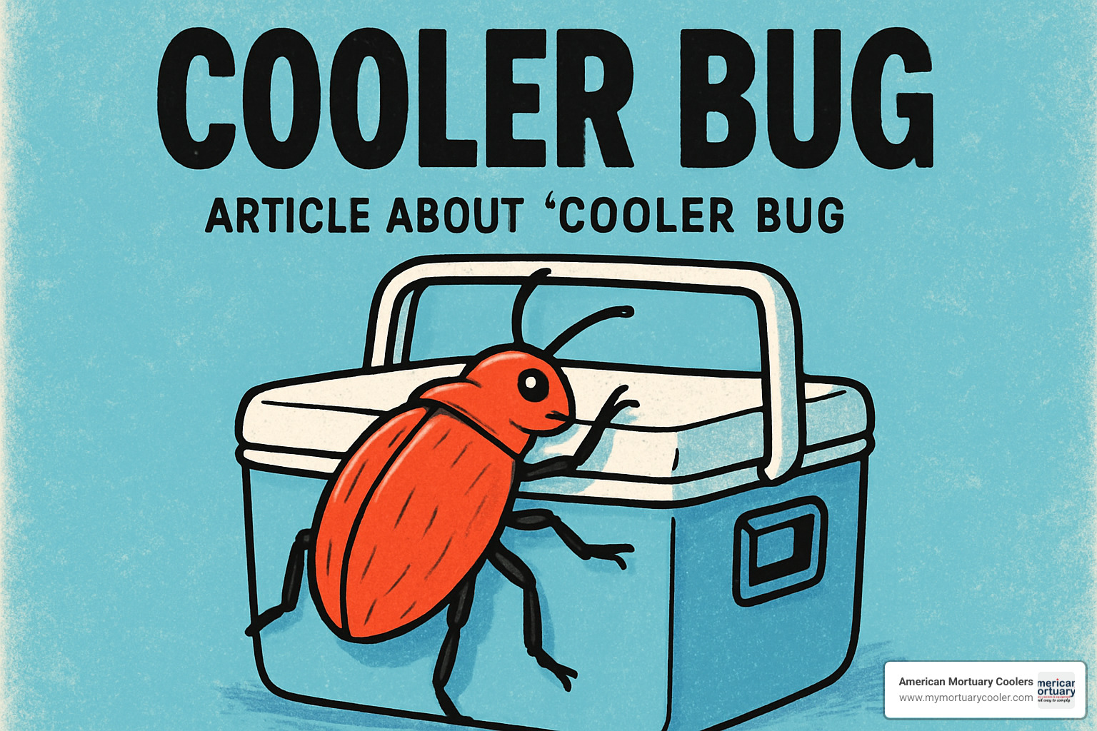 maintenance checklist posted on cooler door - cooler bug