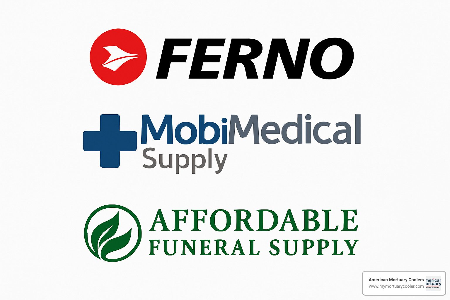 supplier logos - cost embalming tables for funeral processions
