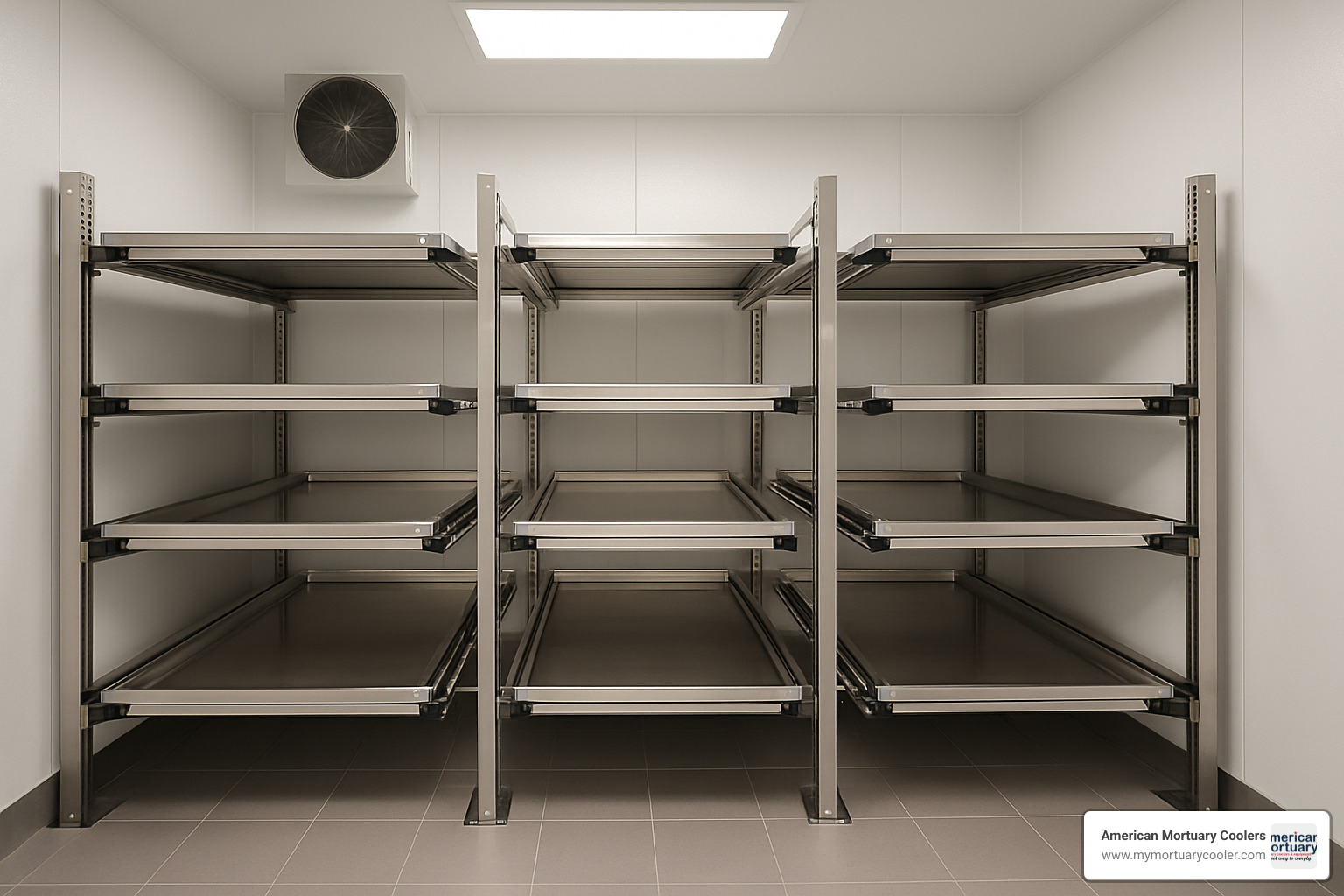 8-10 body cantilever rack system showing adjustable storage configuration - body-refrigerator-