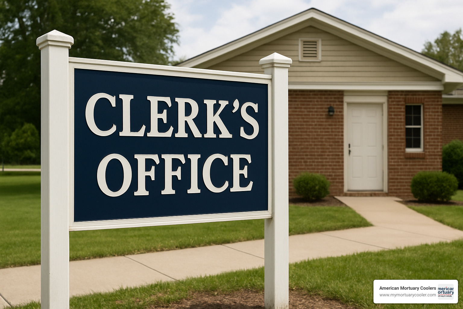 clerk's office sign - holland cemetery