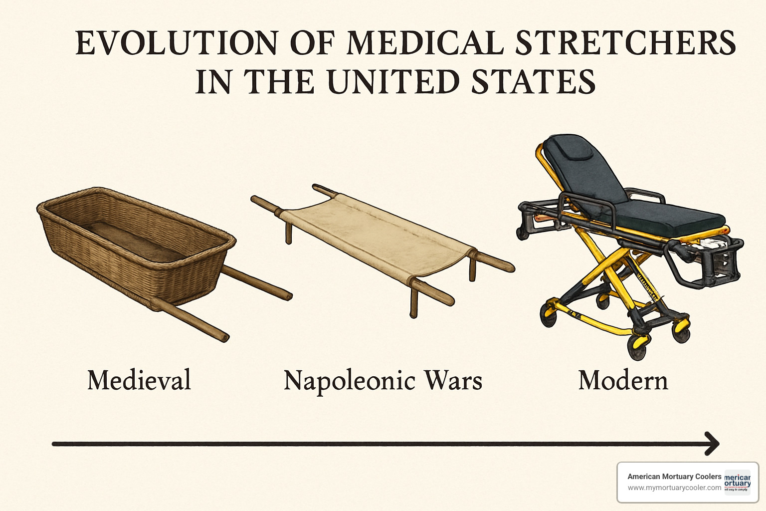 stretcher evolution timeline - stretcher definition