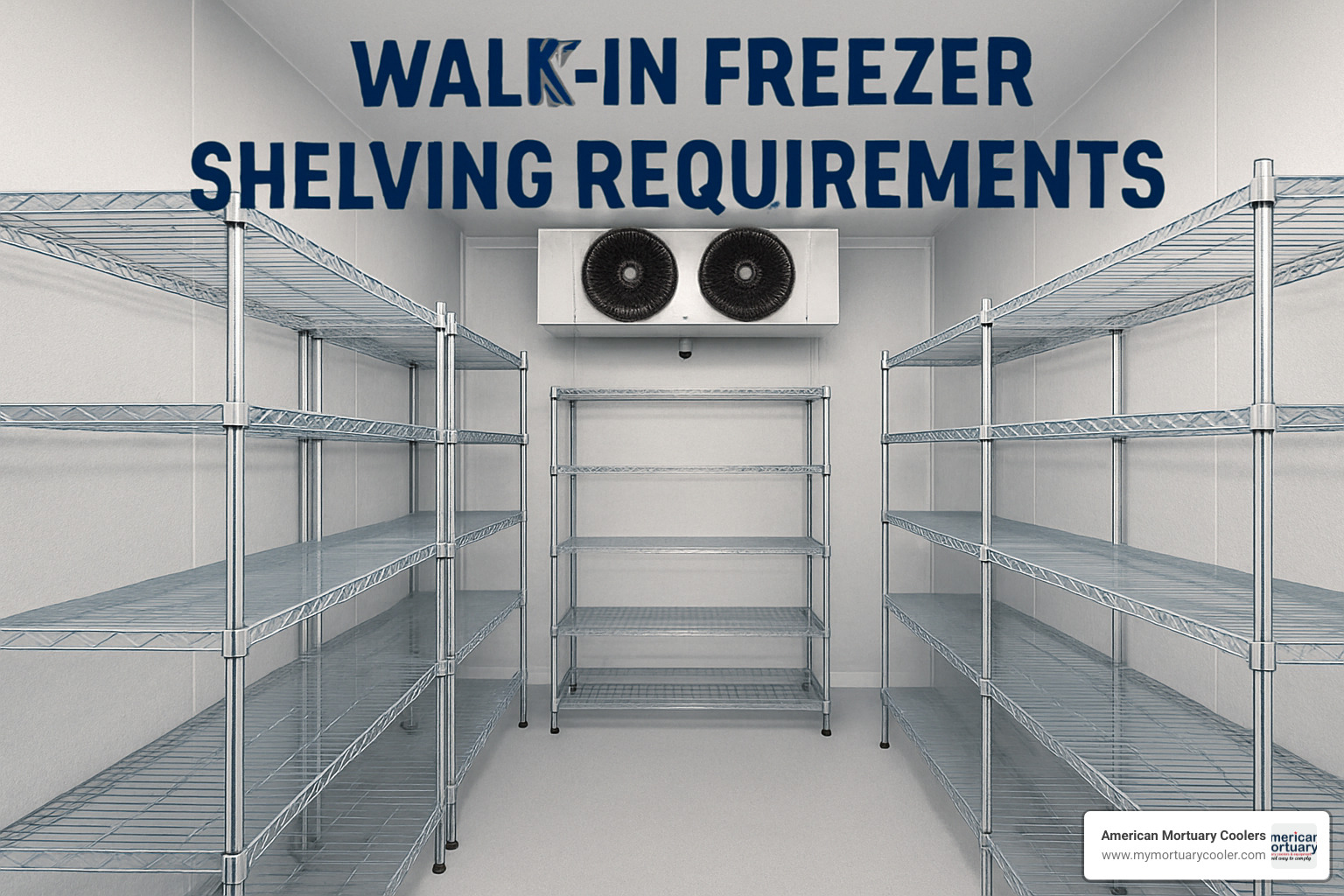 Professional technician cleaning polymer shelving in a walk-in freezer, demonstrating proper maintenance procedures with food-safe cleaning chemicals and equipment - walk-in freezer shelving requirements