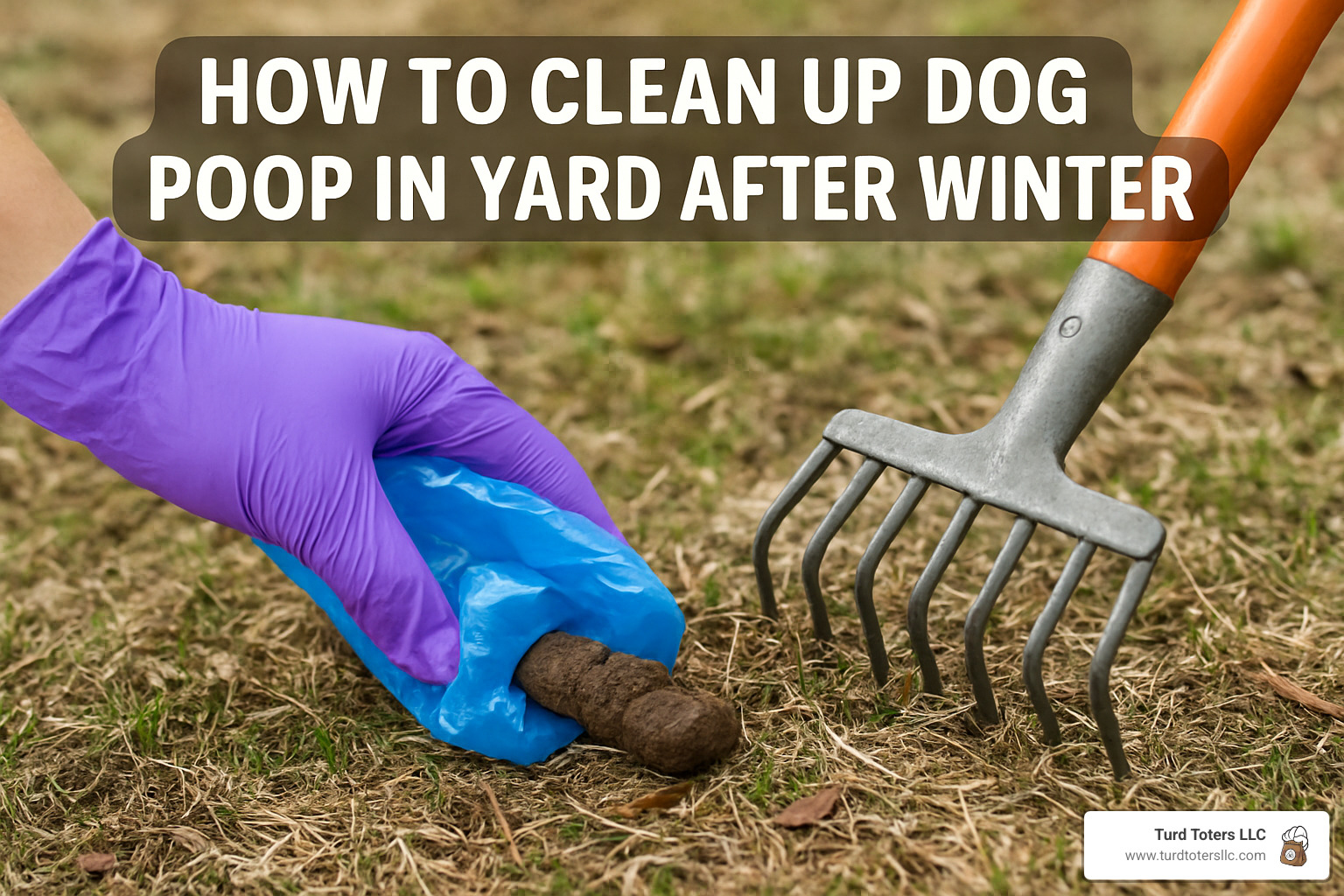 cleanup tools and equipment laid out on table - how to clean up dog poop in yard after winter