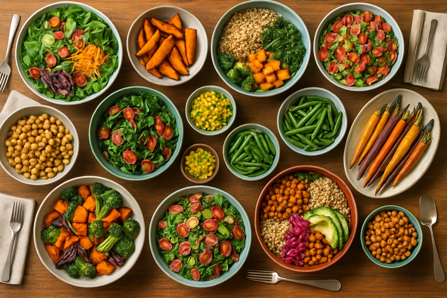 plant-based feast - dinner