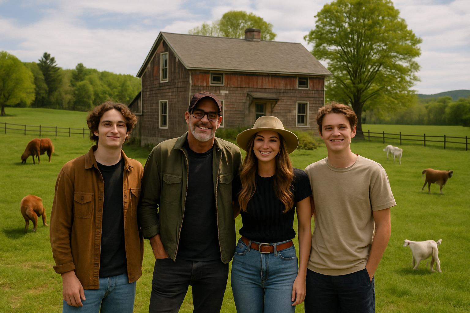 Jeffrey Dean Morgan at his Mischief Farm with family - jeffrey dean morgan Jeffrey Dean Morgan at his Mischief Farm with family - jeffrey dean morgan