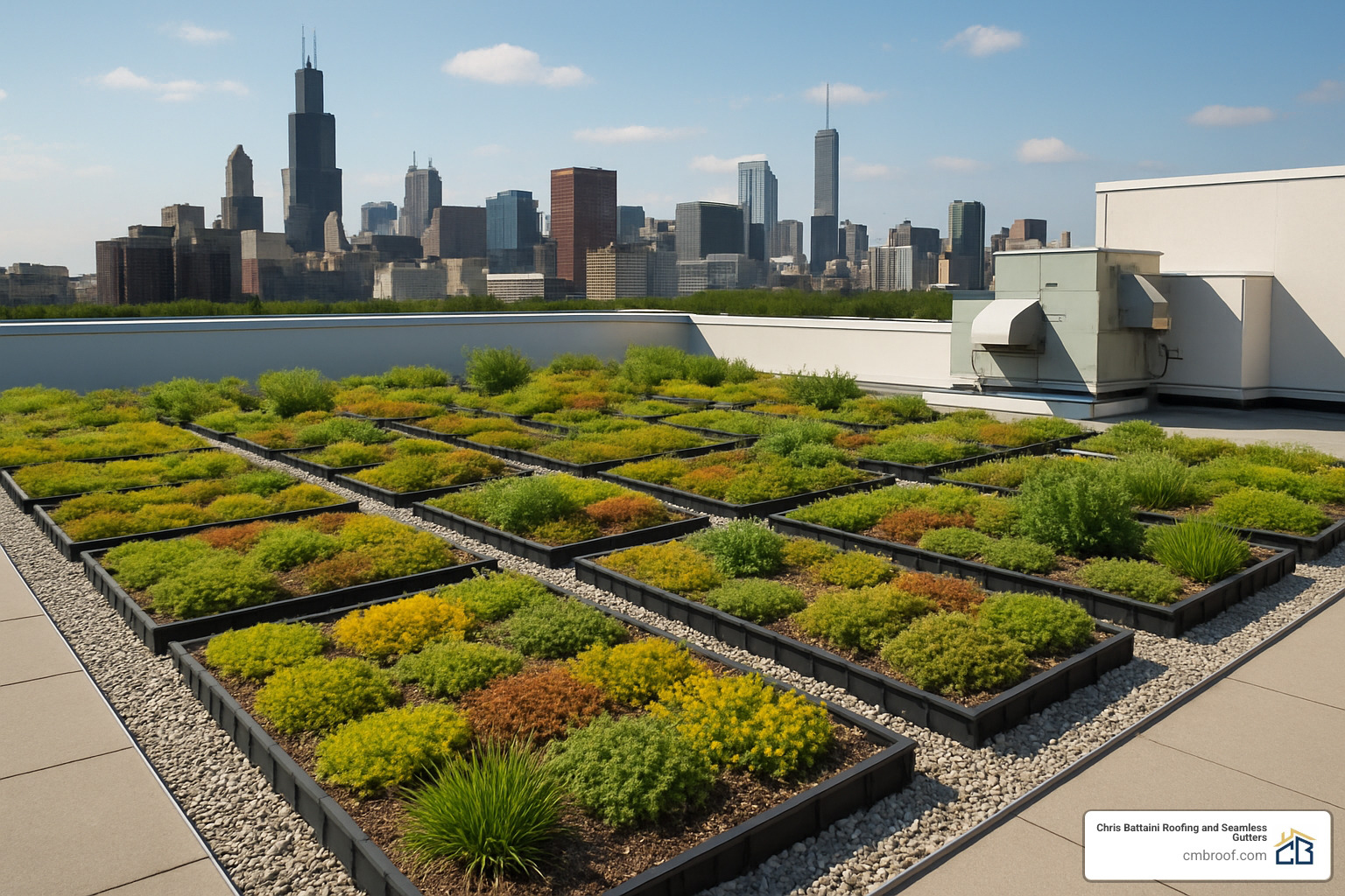 rooftop garden - commercial roofing
