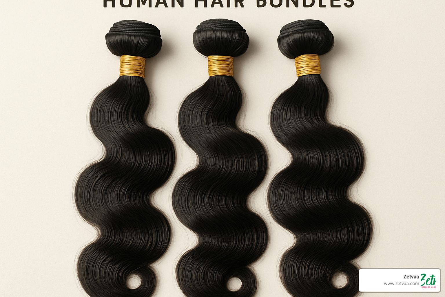Step-by-step visual guide showing proper hair bundle care routine including detangling technique, washing method, conditioning application, heat protection, and storage setup - unprocessed human hair bundles