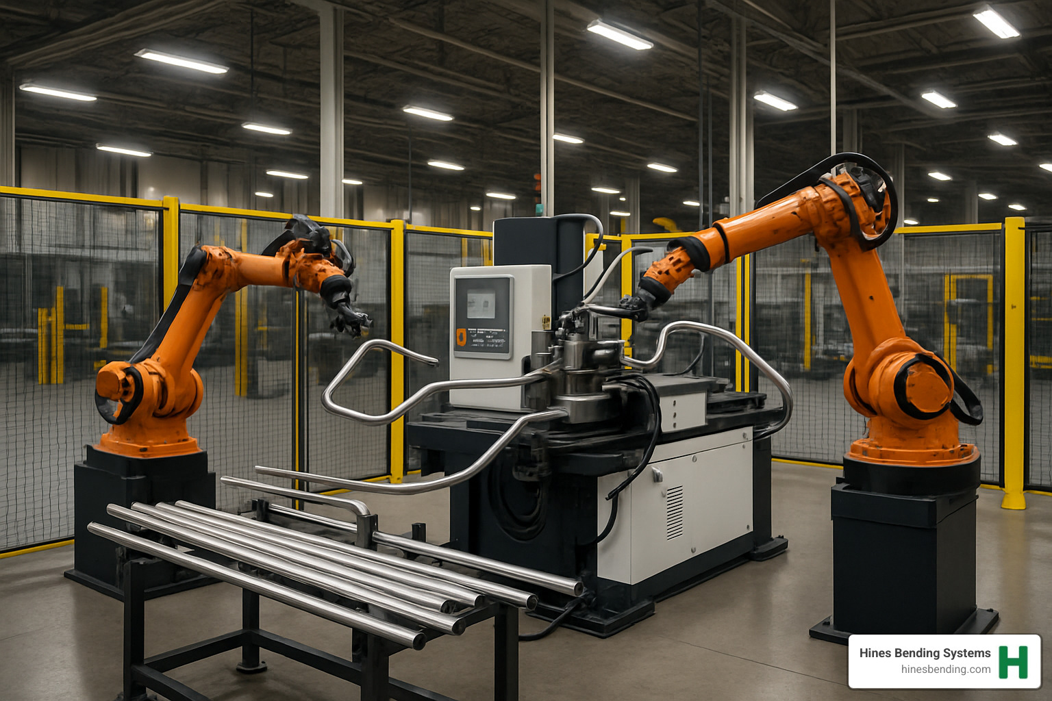 Modern automated production cell with integrated CNC tube bending - what is cnc tube bending
