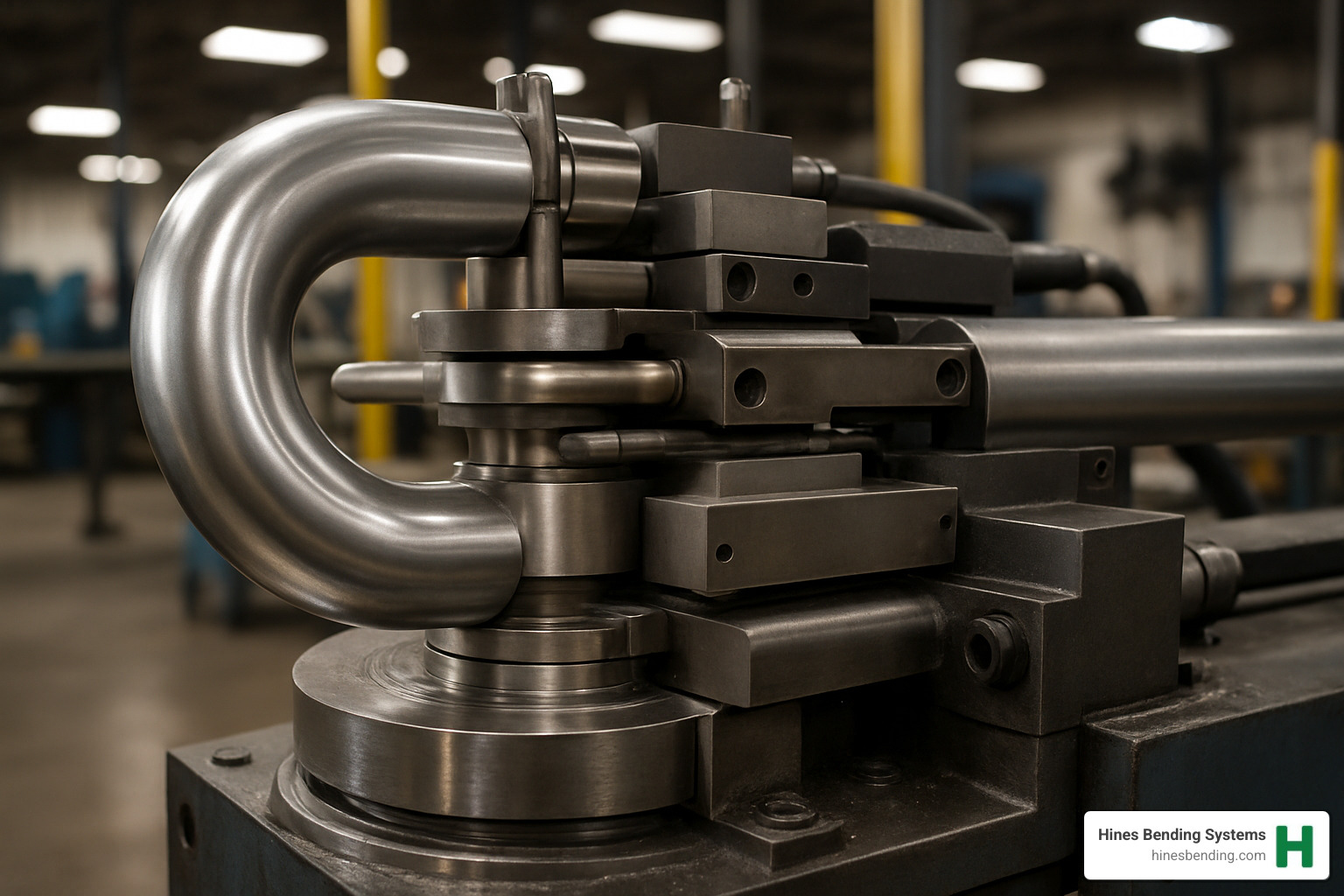 Detailed view of complete tooling stack assembly - what is cnc tube bending