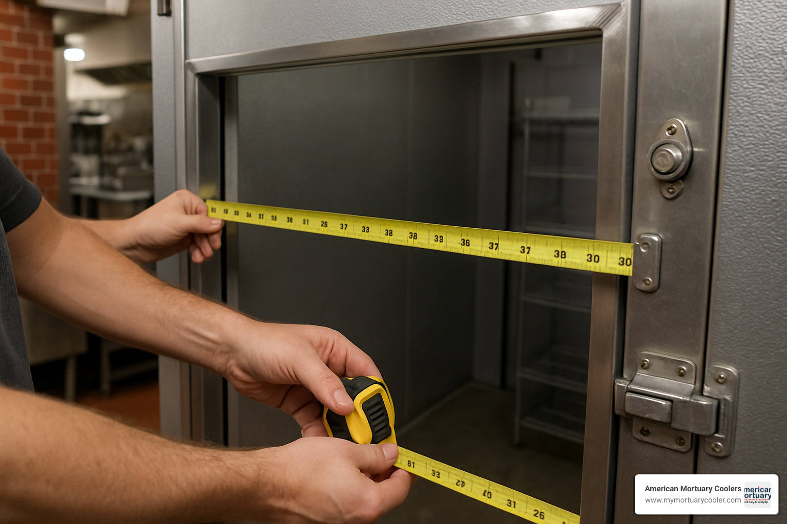 measuring door opening - freezer door