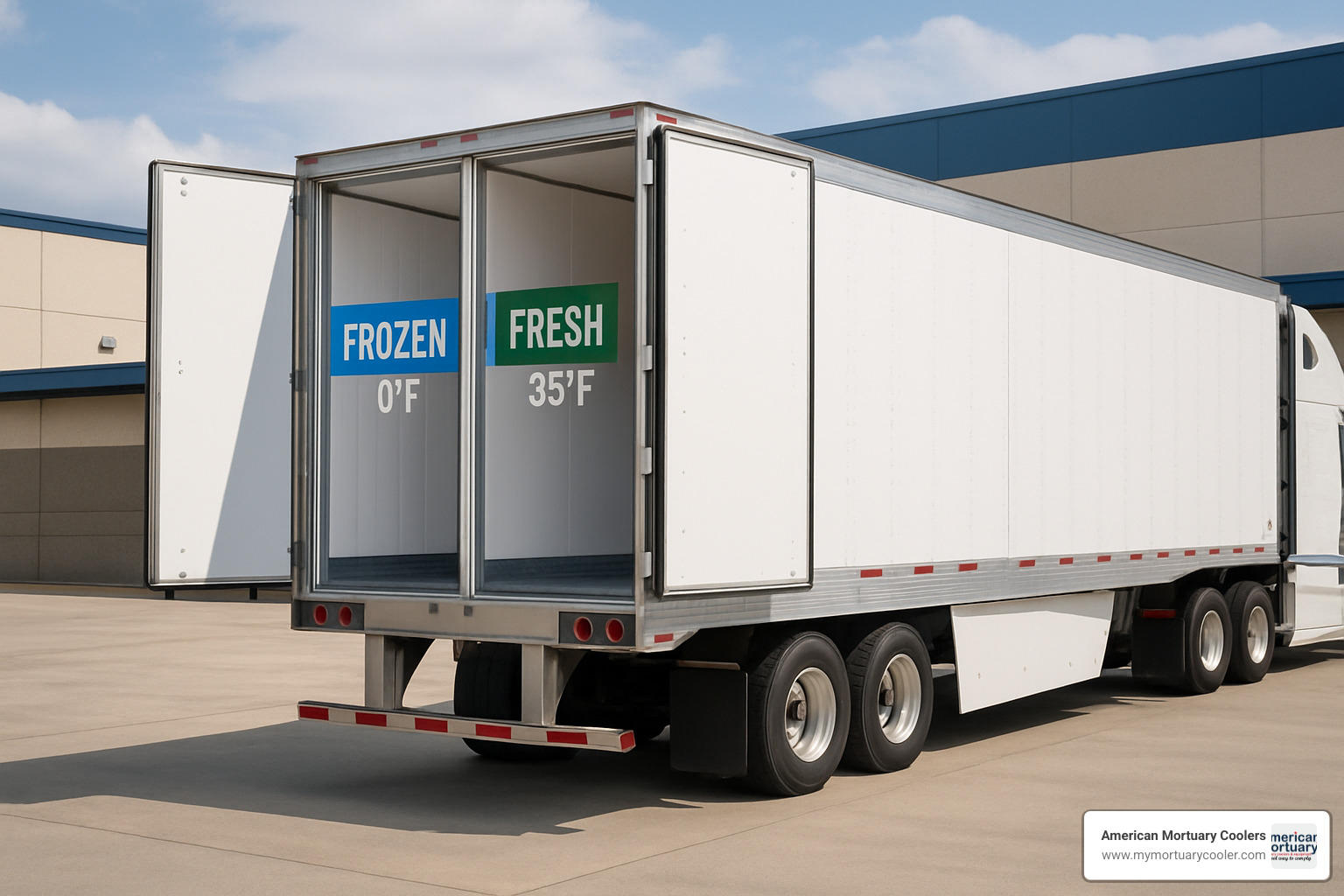 dual-temperature 53-foot refrigerated trailer - refrigerated truck trailers for sale