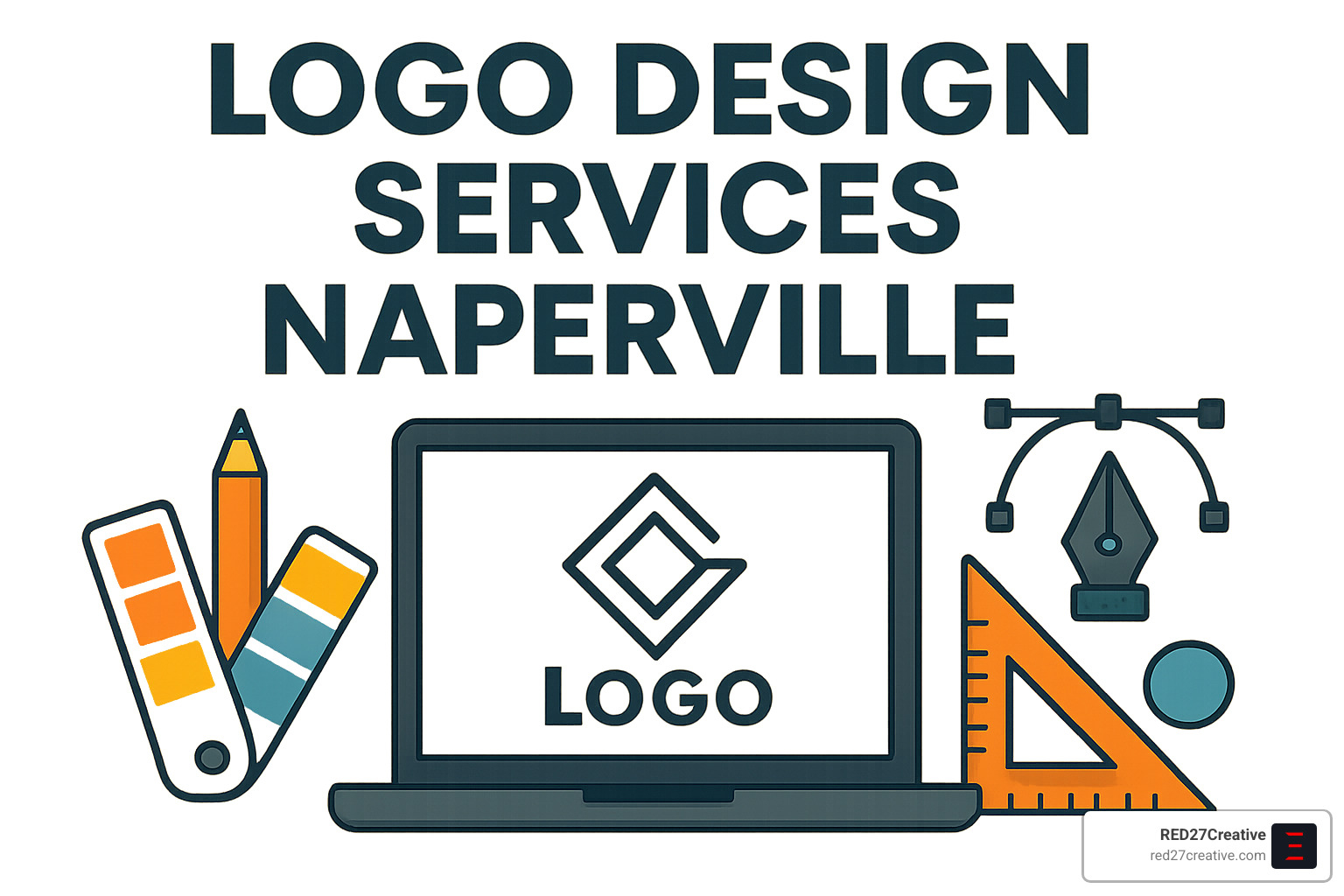 Logo Design Services Naperville: Because First Impressions Matter • Logo Design Services Naperville • RED27Creative Comparison showing approved professional logos versus rejected amateur designs - Logo Design Services Naperville