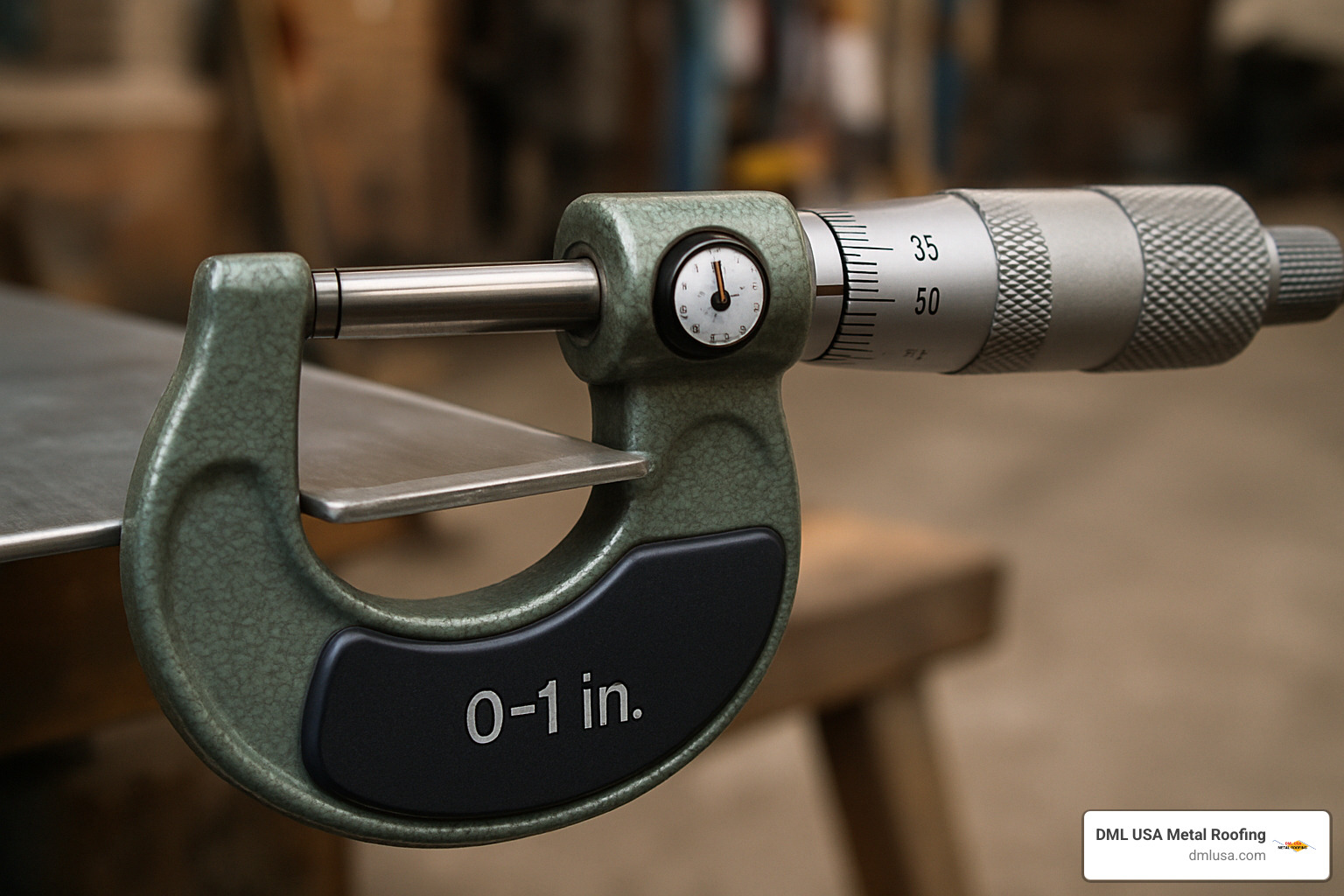 micrometer measuring metal panel thickness - heavy gauge metal panels
