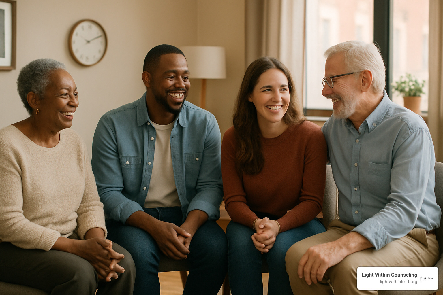 diverse clients healing together - trauma-focused cognitive therapy