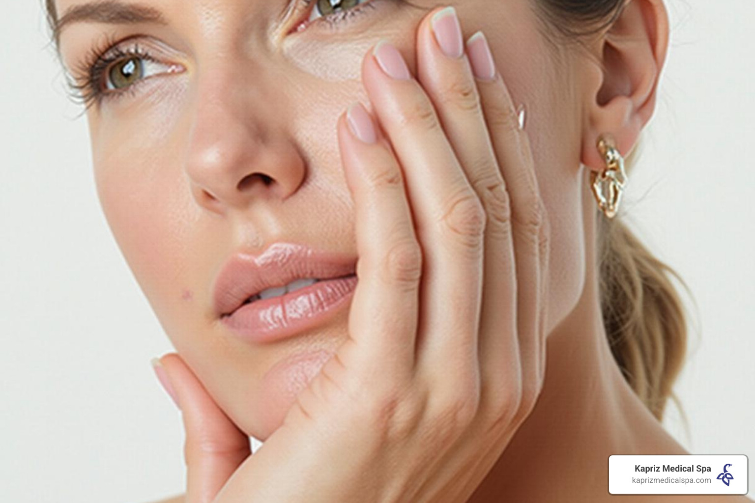 Before and after photos showing wrinkle improvement timeline over 3 months - PRP for collagen boost