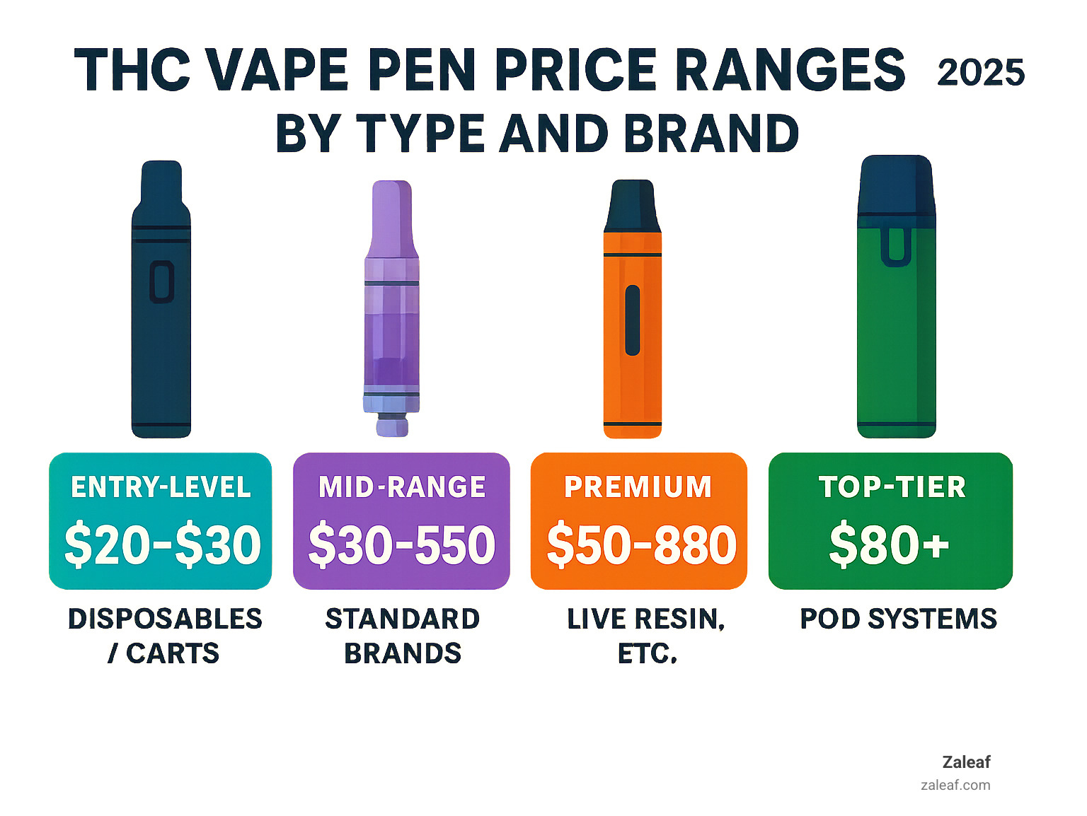 infographic: THC vape pen price ranges by type and brand - thc vape pen near me infographic 