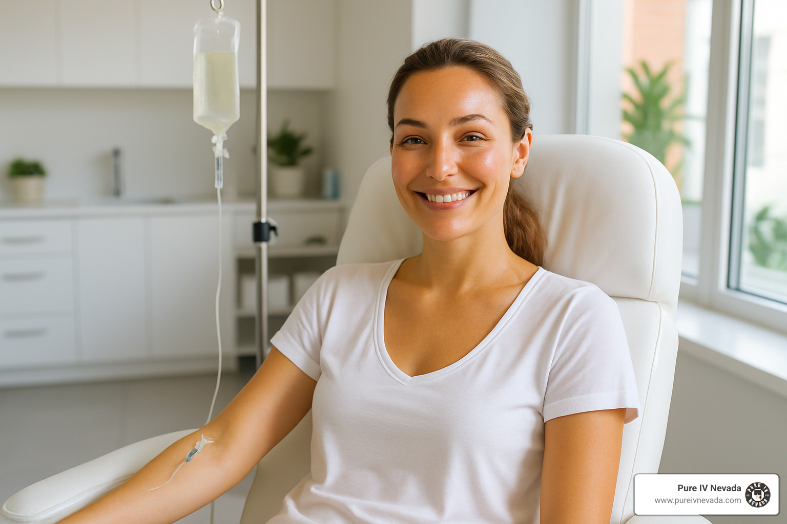 Glowing, healthy skin after NAD IV therapy treatment - nad iv therapy benefits