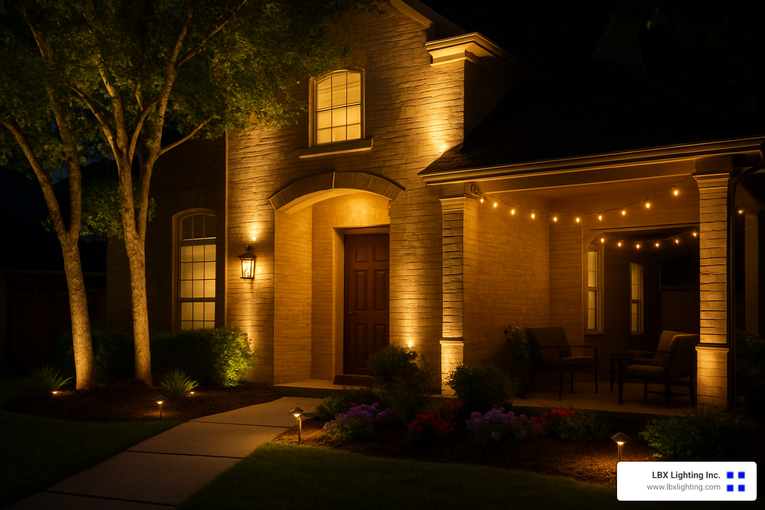showcase of different outdoor lighting fixture types including landscape, architectural, security, and decorative options - outdoor lighting houston