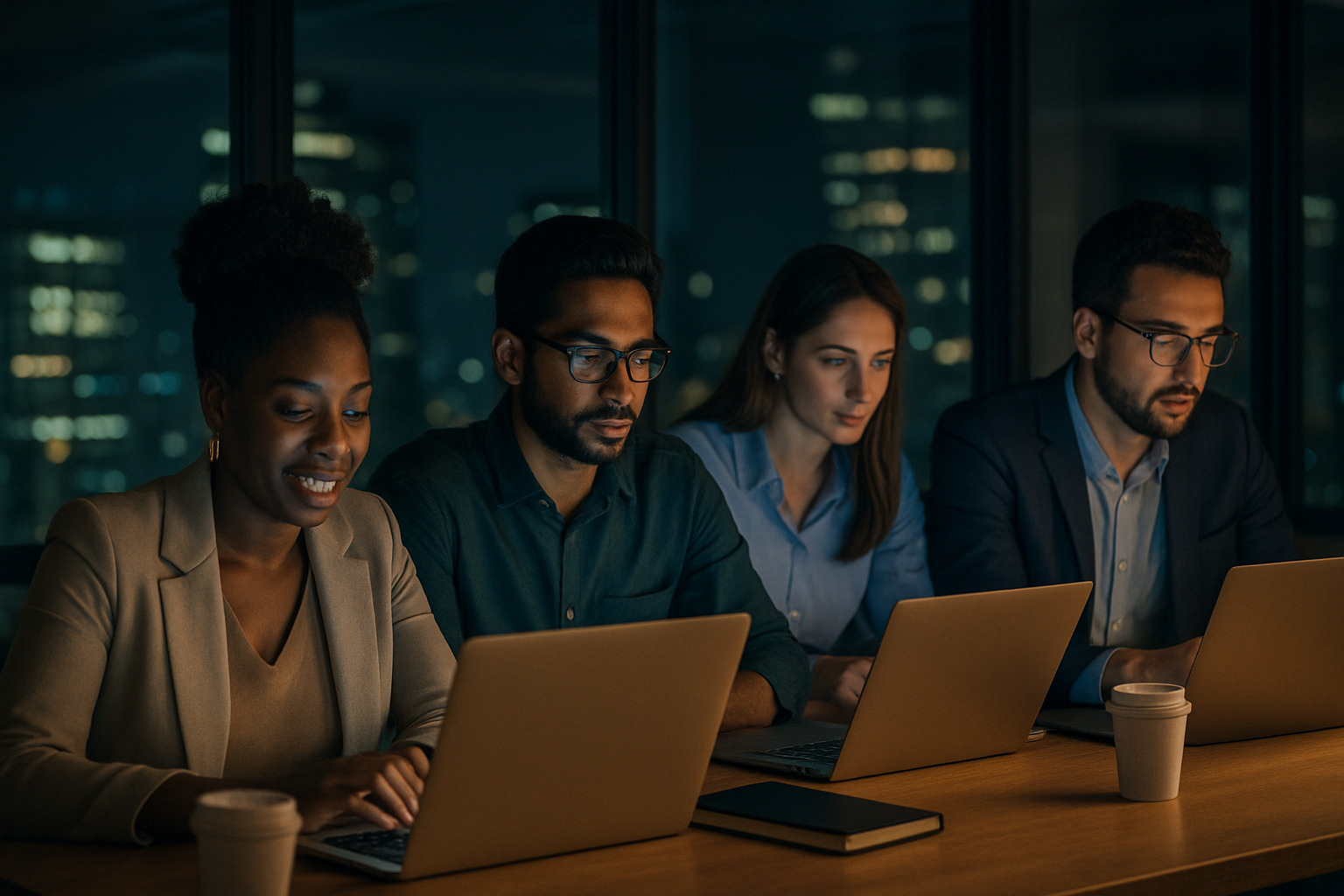 entrepreneurs working late motivational image - motivation quotes for entrepreneurs