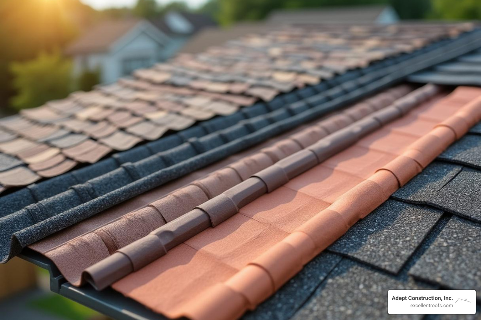 different roofing materials - affordable roofers near me