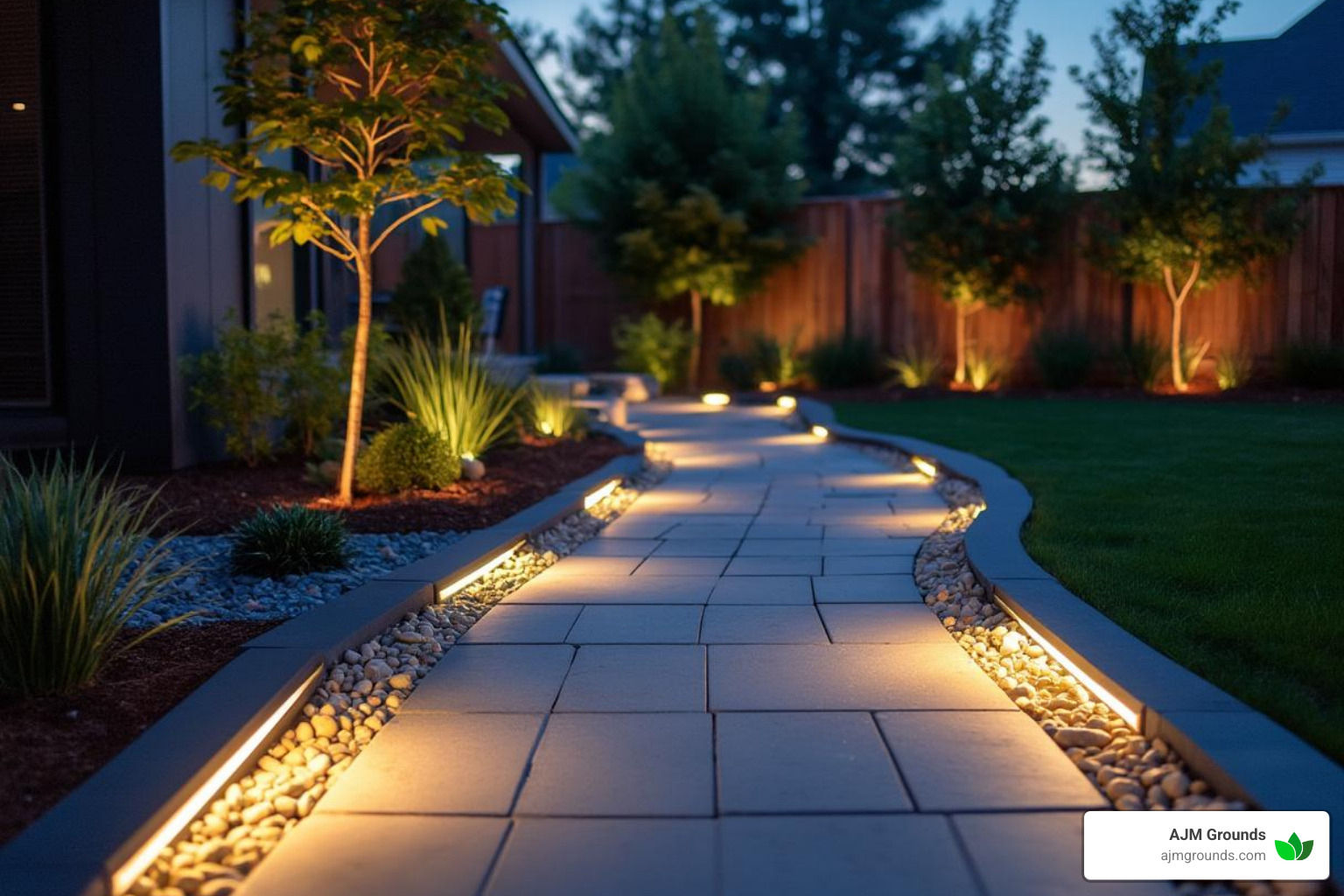 LED pathway lighting examples - Patio and walkway ideas