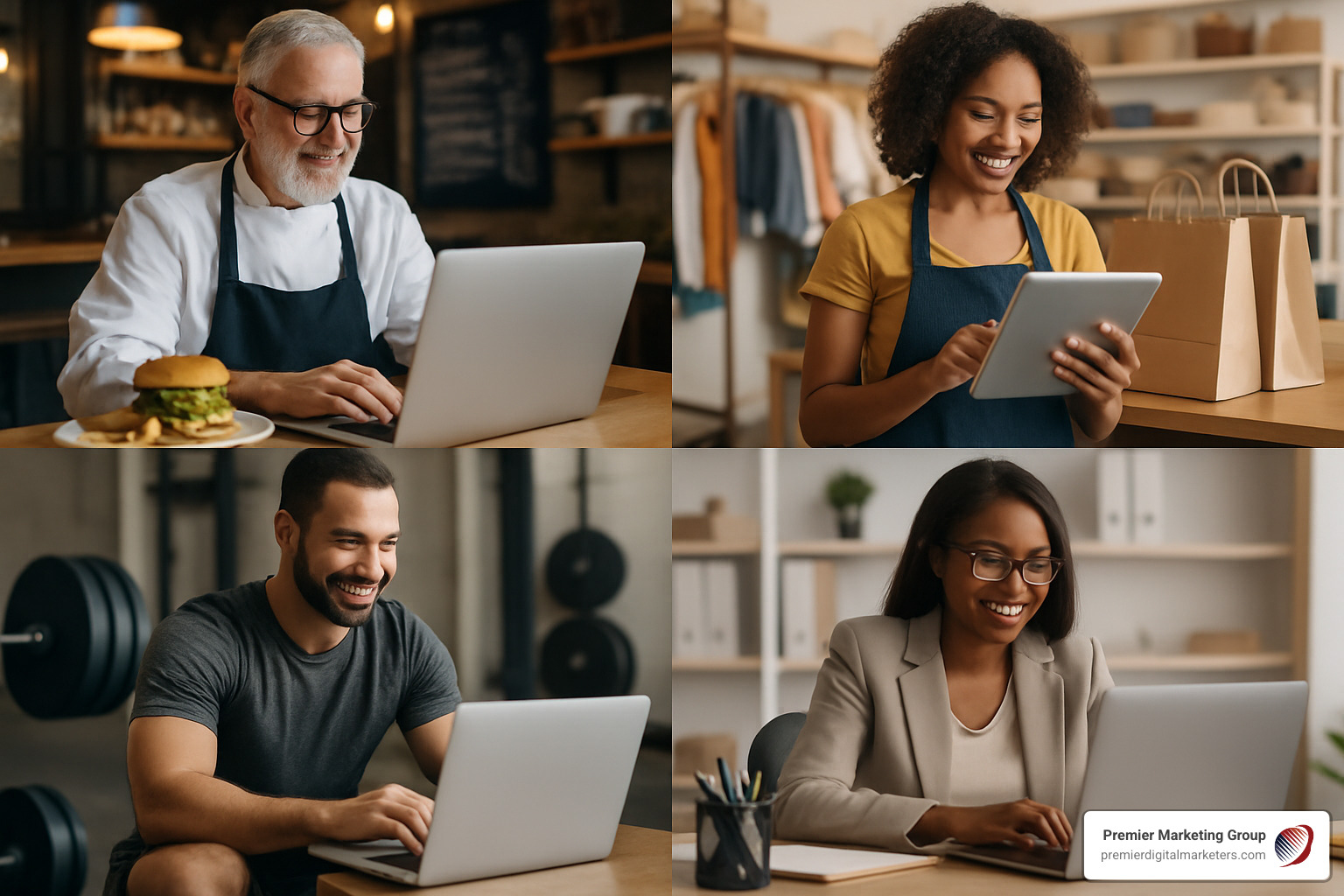 different business types using websites - best website builder for small business