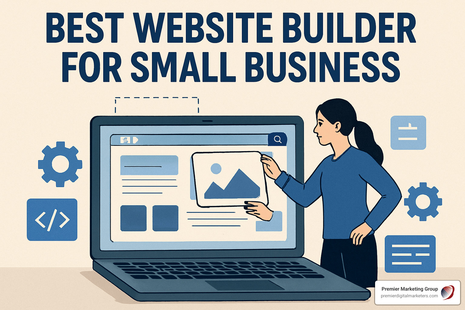 website builder selection dashboard - best website builder for small business