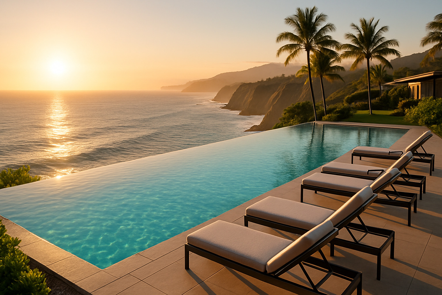 cliff edge infinity pool overlooking ocean - boutique beach resorts